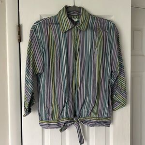 Vintage 1950's Rose Marie Reid Swim Cover Up Top Jacket Blouse